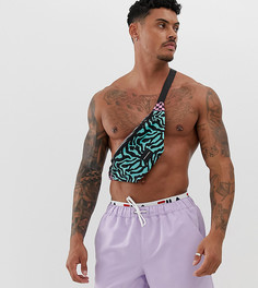 Сиреневые шорты для плавания с логотипом на поясе Fila - Фиолетовый