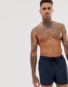 Короткие темно-синие шорты для плавания ASOS DESIGN - Темно-синий