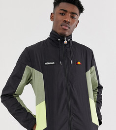 Черная ветровка с зелеными и желтыми вставками ellesse Tall - Vinales - Черный