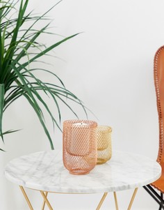 Подсвечник для коротких свечей Koopmans - Розовый