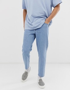 Светлые выбеленные классические джинсы ASOS DESIGN - Синий