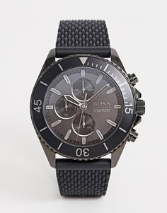 Часы с сетчатым ремешком BOSS 1513699 Ocean Edition - Черный
