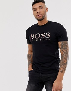 Черная футболка с логотипом BOSS - Tauch 1 - Черный