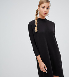 Трикотажное oversize-платье Monki - Черный