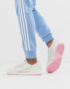 Кремовые кроссовки в стиле 80-х adidas Originals Contintental - Белый