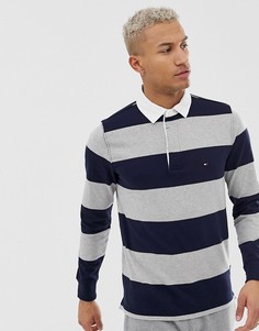Рубашка регби в широкую полоску Tommy Hilfiger - Синий