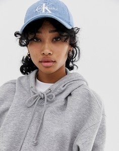 Джинсовая кепка с логотипом Calvin Klein Jeans - Синий