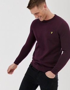 Хлопковый джемпер с круглым вырезом Lyle & Scott - Красный