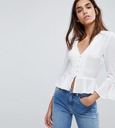 Блузка с баской Missguided - Белый