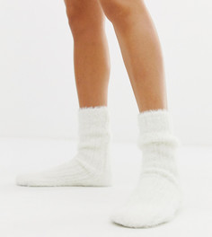 Пушистые слиперы-носки New Look - Белый