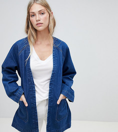 Джинсовая куртка в стиле кимоно Weekday - Синий