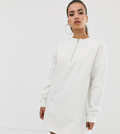 Белое платье-свитшот в стиле oversize Missguided - Серый