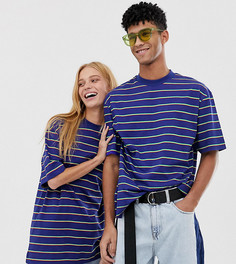 Футболка в полоску COLLUSION Unisex - Синий