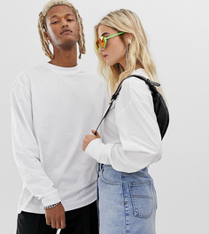 Белый лонгслив COLLUSION Unisex - Белый