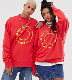 Красный свитшот COLLUSION Unisex - Красный
