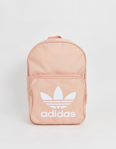 Розовый рюкзак с логотипом-трилистником adidas Originals - Розовый