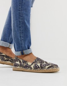 Светло-бежевые эспадрильи с принтом ASOS DESIGN - Светло-бежевый