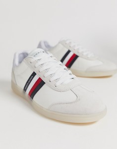 Белые кроссовки с контрастной подошвой и флагом Tommy Hilfiger - Белый
