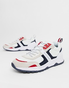 Белые кроссовки с массивной подошвой и контрастной отделкой Tommy Hilfiger - Мульти