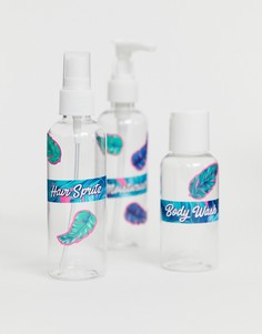 Дорожный набор флаконов многоразового использования для косметических средств Gift Republic - Мульти