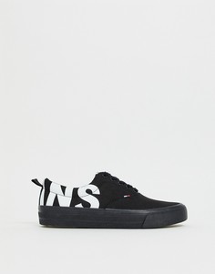 Черные кроссовки с контрастным логотипом на пятке Tommy Jeans - Черный