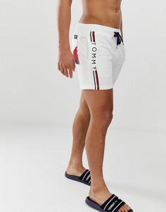 Белые шорты для плавания с логотипом Tommy Hilfiger - Белый