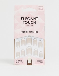 Накладные ногти Elegant Touch French 108 Cuticle Moon - средняя длина - Белый