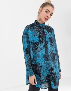 Рубашка с принтом Monki - Мульти