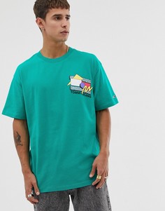 Зеленая футболка с логотипом в стиле ретро Tommy Jeans - Зеленый