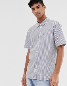 Рубашка с короткими рукавами из жатой ткани Tommy Jeans - Синий