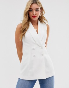 Белый жилет без рукавов Miss Selfridge - Белый