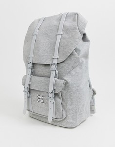 Светло-серый рюкзак со штрихованным рисунком Herschel Supply Co Little America, 25 л - Серый