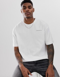 Белая oversize-футболка с нагрудным логотипом Good For Nothing - Белый