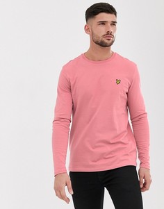 Лонгслив с круглым вырезом Lyle & Scott - Розовый