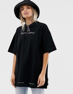 Футболка из органического хлопка с логотипом на груди Cheap Monday - Черный