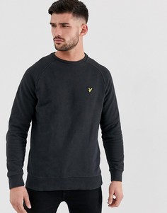Выбеленный свитшот Lyle & Scott - Черный