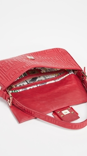 What Goes Around Comes Around Fendi Red Leather Baguette Bag