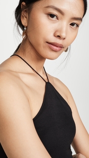 Enza Costa Silk Rib Strappy Halter Dress