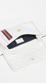 What Goes Around Comes Around Gucci White Coated Canvas Waist Pouch