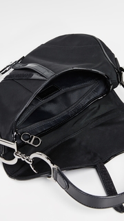 What Goes Around Comes Around Dior Black Nylon Saddle Bag