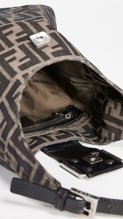 What Goes Around Comes Around Fendi Brown Zucchino Small Shoulder Bag