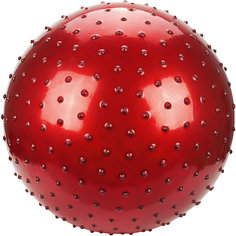 Мяч с шипами Наша игрушка "Фитнес", 55 см, красный