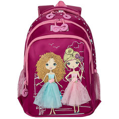 Рюкзак школьный Grizzly, фуксия