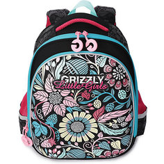 Рюкзак школьный Grizzly, черный