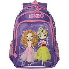 Рюкзак школьный Grizzly, фиолетовый