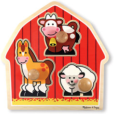 Рамка-вкладыш Melissa & Doug "Мои первые пазлы", Животные с фермы