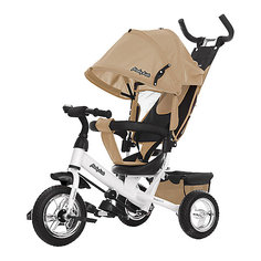 Трехколесный велосипед Moby Kids Comfort 10x8 EVA, бежевый