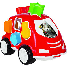 Машинка с кубиками Pilsan Smart Shape Sorter Car, красная