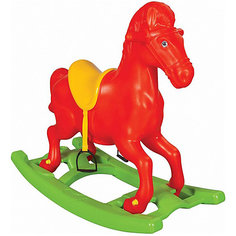 Качалка Pilsan Windy Horse "Лошадка", со стременами, оранжевая