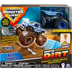 Набор Spin Master Monster Jam Blue Thunder, с машинкой и кинетическим песком